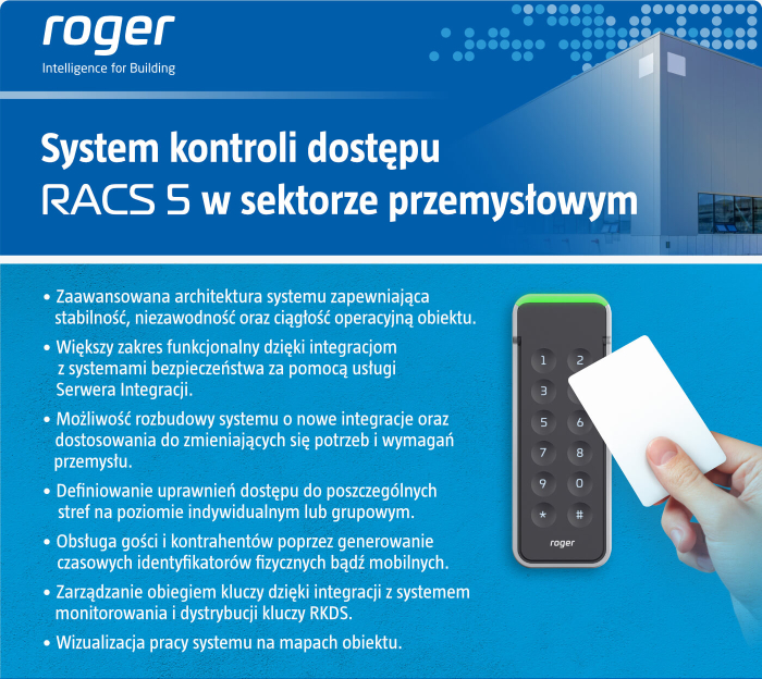 System kontroli dostępu RACS 5 w sektorze przemysłowym