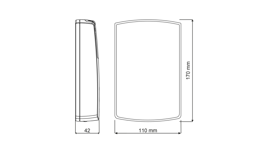 PR602LCD-DT-I WYMIARY