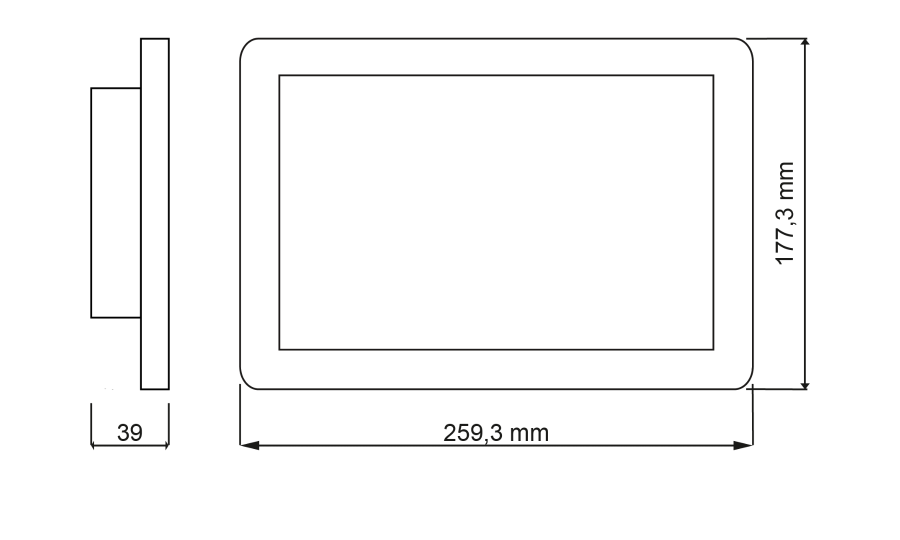 RCC512-O DIMENSIONS